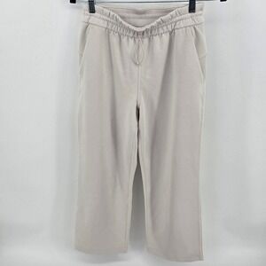 Lululemon LW6BZXS Softstreme High-Rise Straight-Leg Short Crop Pant Ivory Size 6